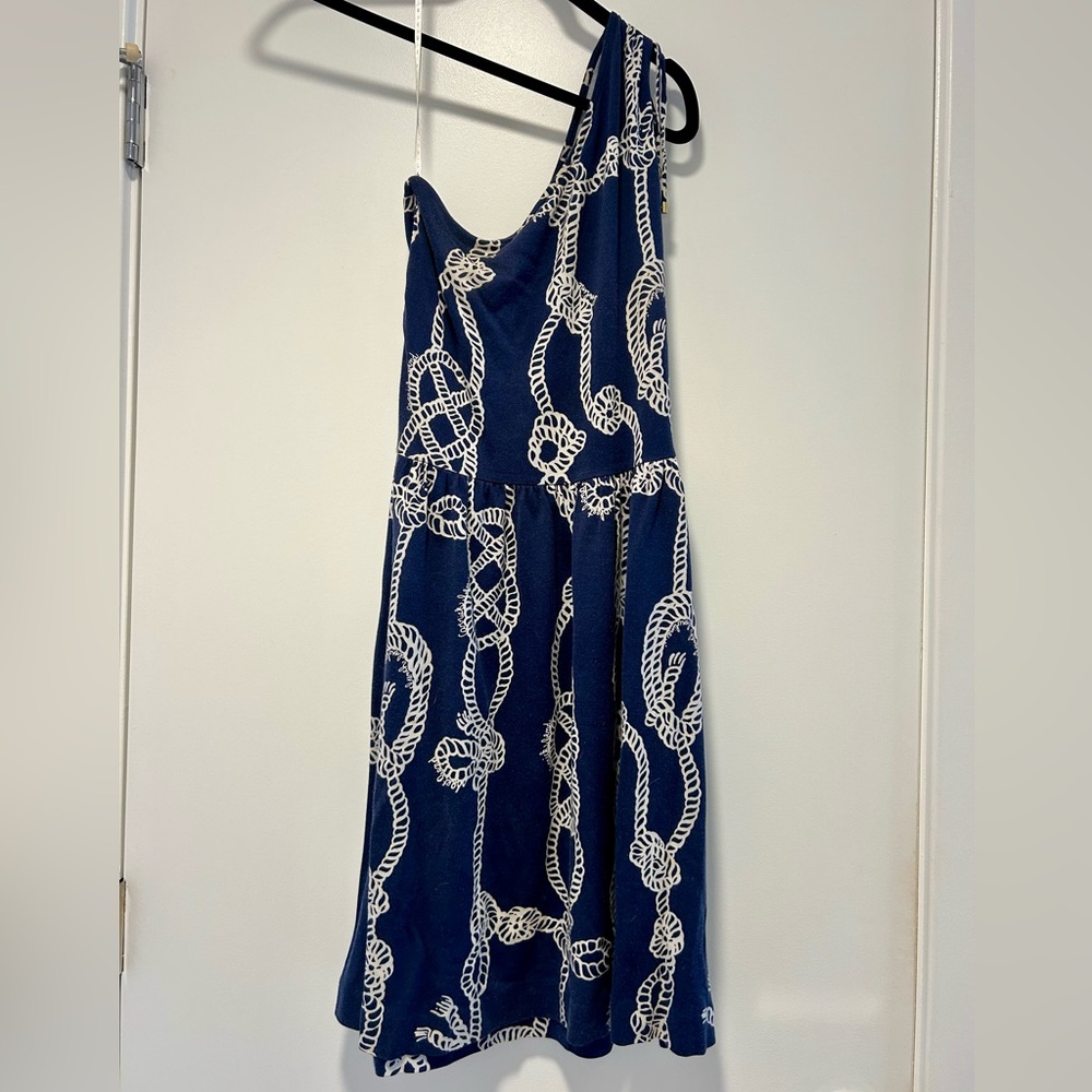 Lily Pulitzer One Shoulder Nautical Dress - XS